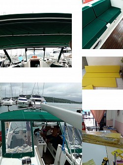 cushion& bimini